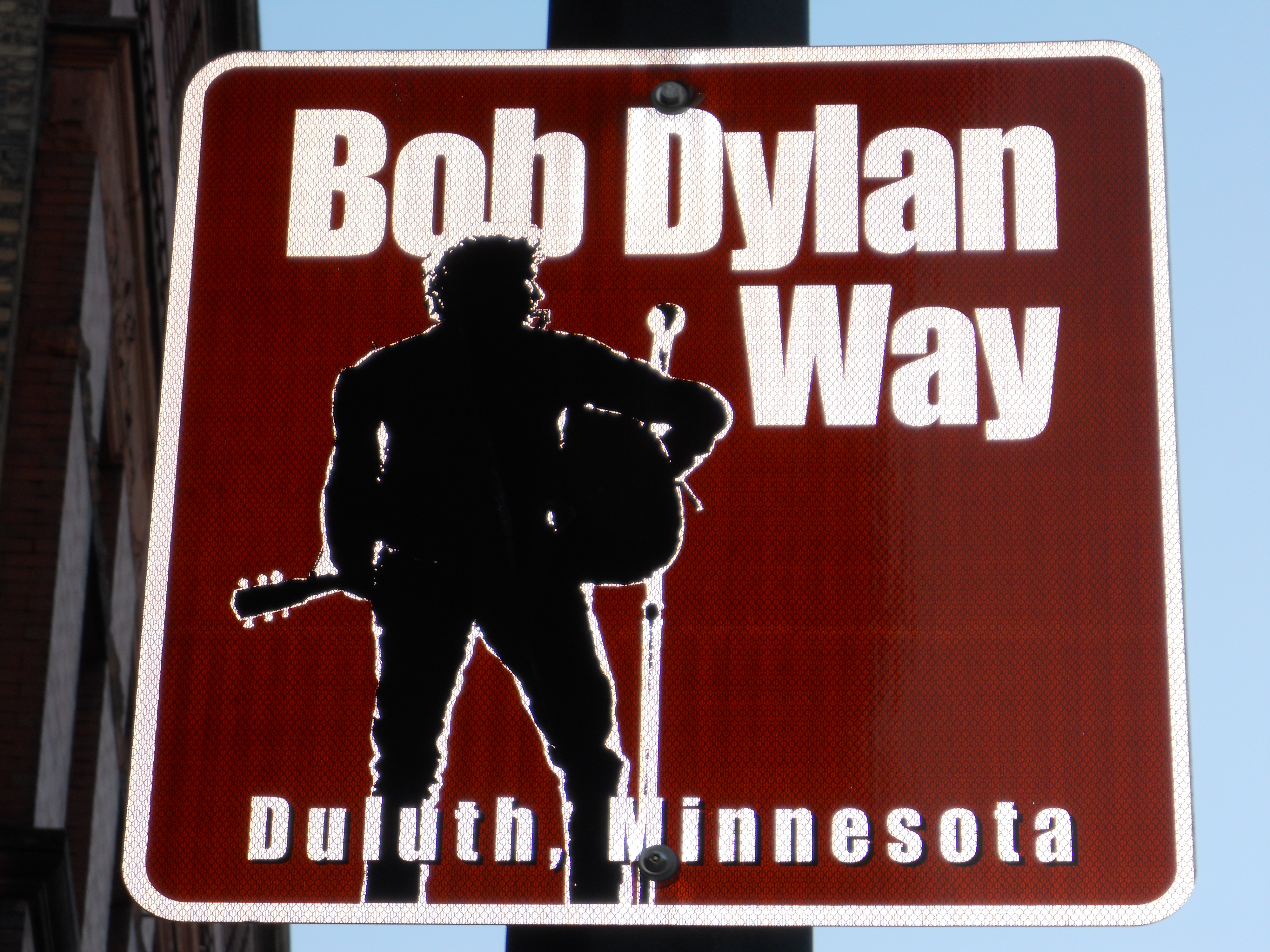 Bob Dylan Way, Duluth, Minnesota. Street sign.